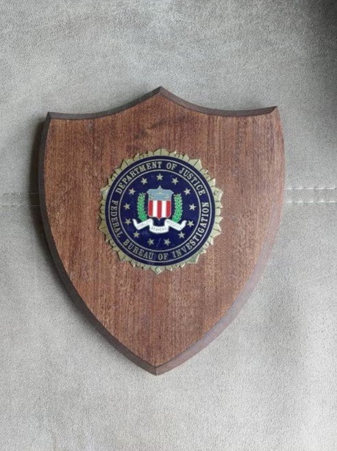 Wapenschild FBI, Ophalen of Verzenden, Overige soorten, Amerika, Overige typen