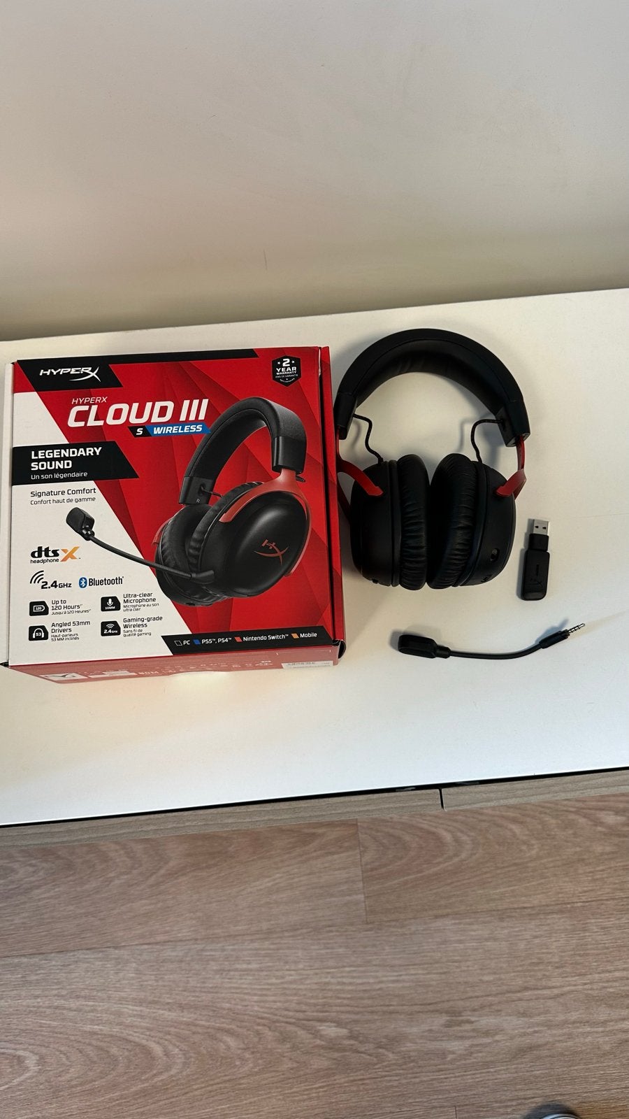 HyperX Cloud III Wireless Gaming Headset - Zo goed als nieuw