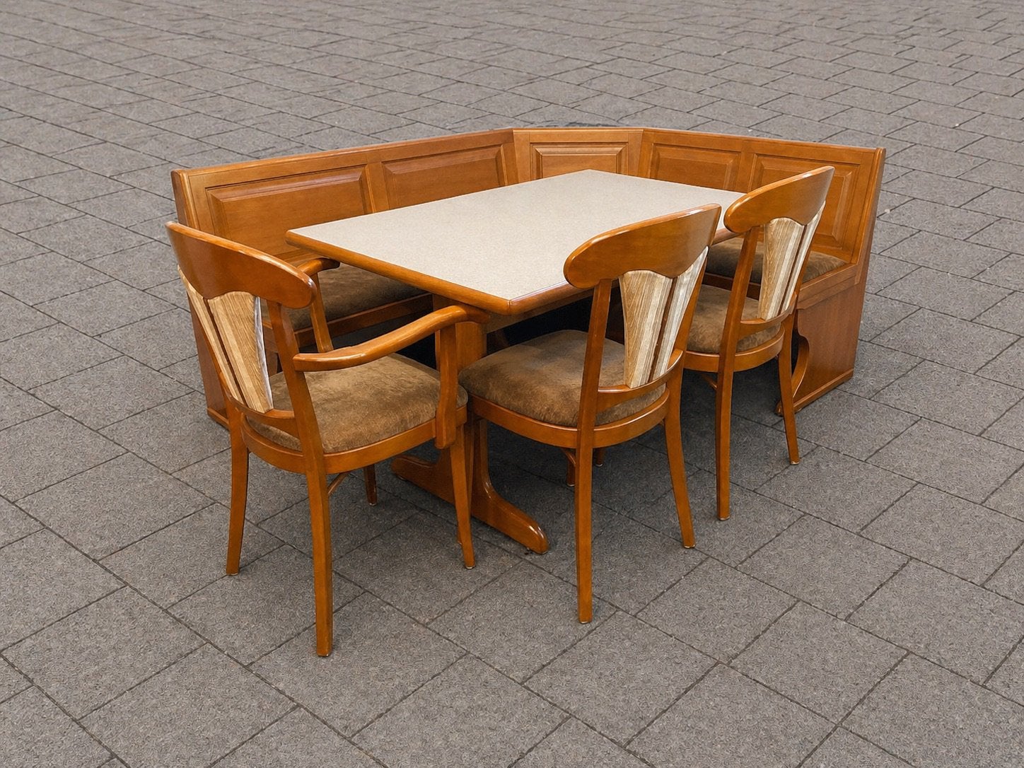 SALE Echte Duitse eethoek Oostenrijkse zithoek hoekset Spahn, Huis en Inrichting, Ophalen, Gebruikt, Inclusief barstoelen, Nvt