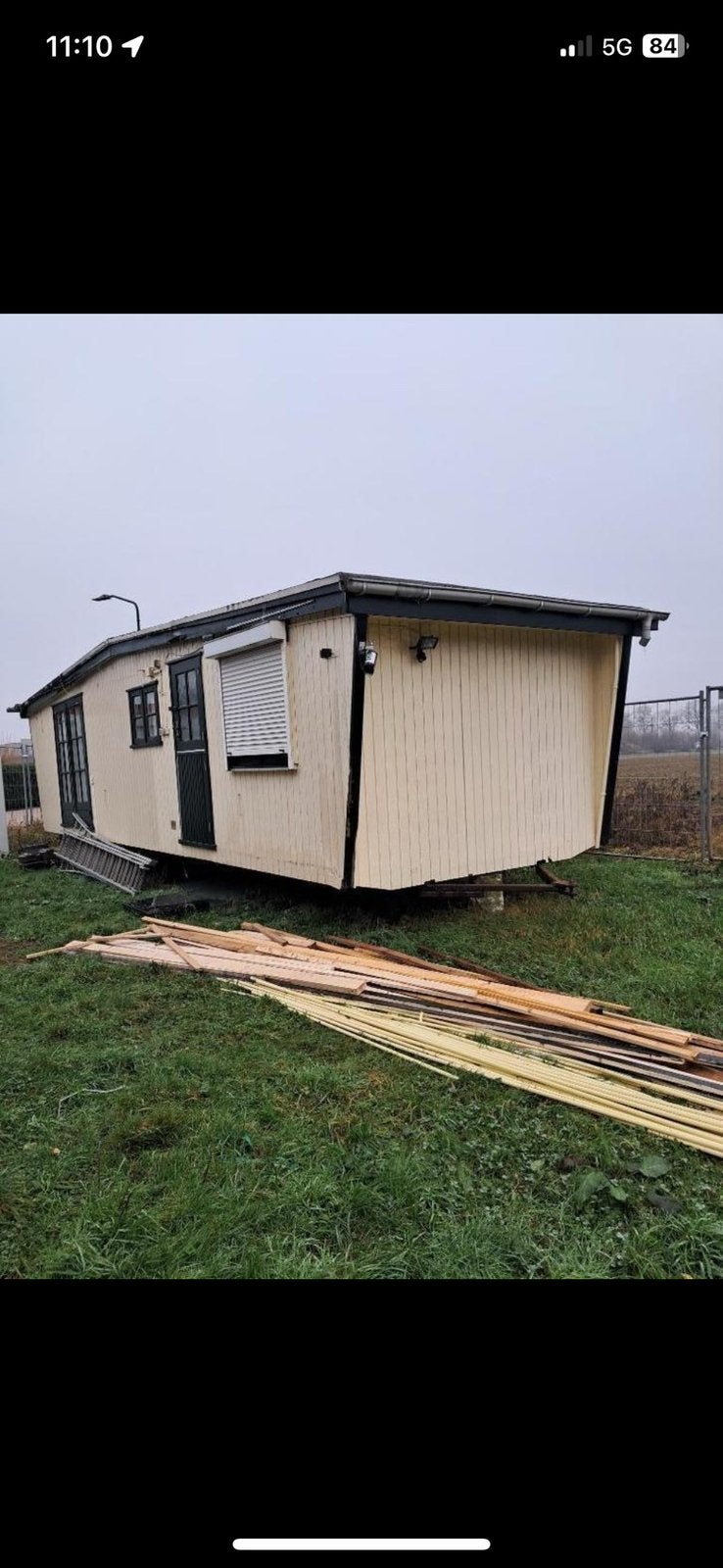 Te koop chalet, Ophalen