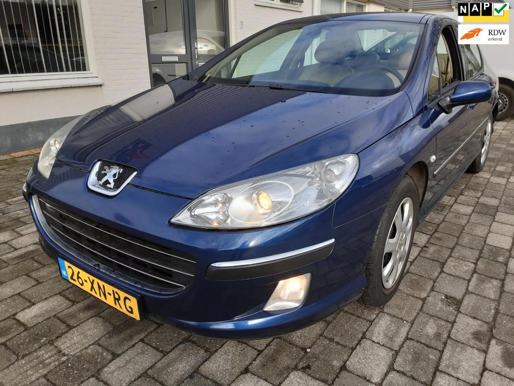 Peugeot 407 2.0-16V ST AUTOMAAT, Auto's, Automatische klimaatregeling, Beige, 4 cilinders, Blauw