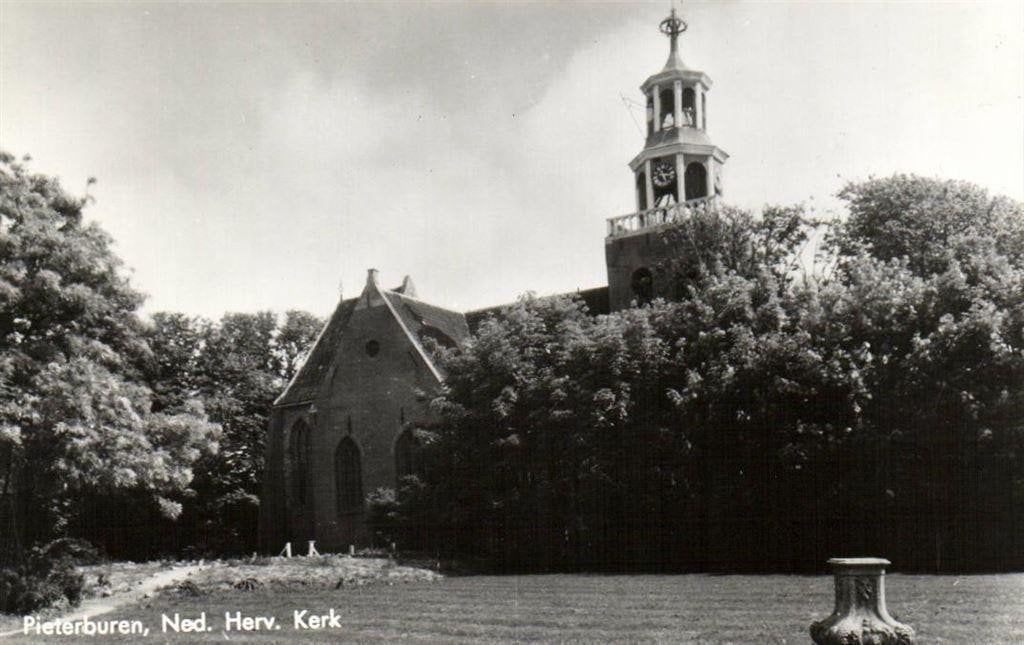 Pieterburen, Ned. Herv. Kerk - ongelopen, Verzamelen, Ophalen of Verzenden, 1960 tot 1980, Ongelopen, Groningen