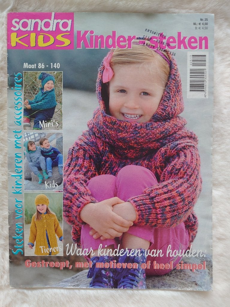 Sandra Kids breipatronen maat 86 - 140, Verzenden, Zo goed als nieuw, Breien, Patroon of Boek