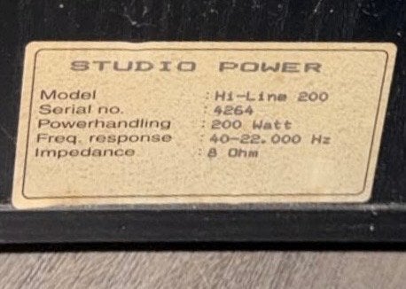 Foto 6 van Studio Power Hi-Line 200 Vloerstaande Luidsprekers