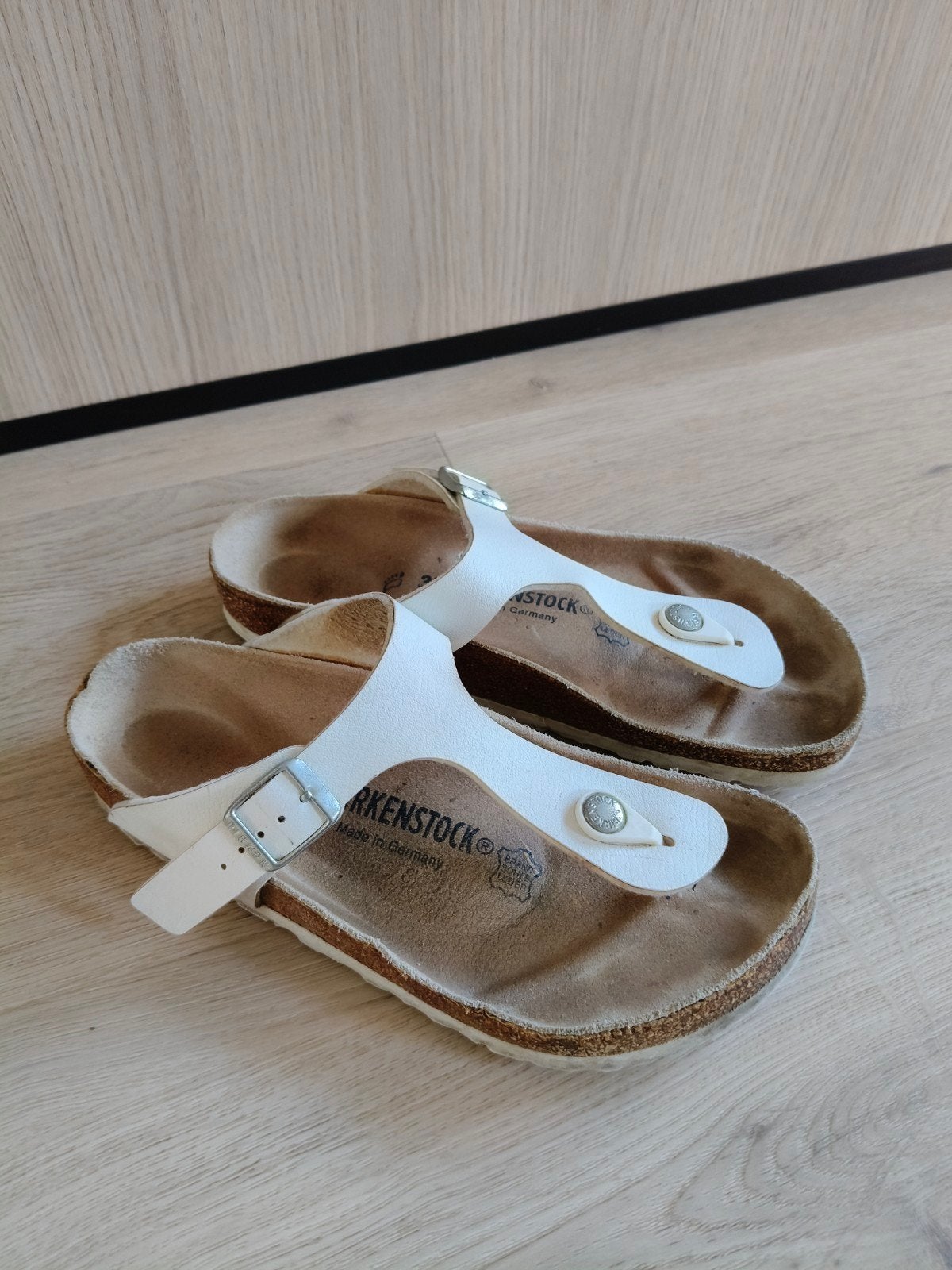 Birkenstock Gizeh teenslippers wit, maat 37, Birkenstock, Ophalen of Verzenden