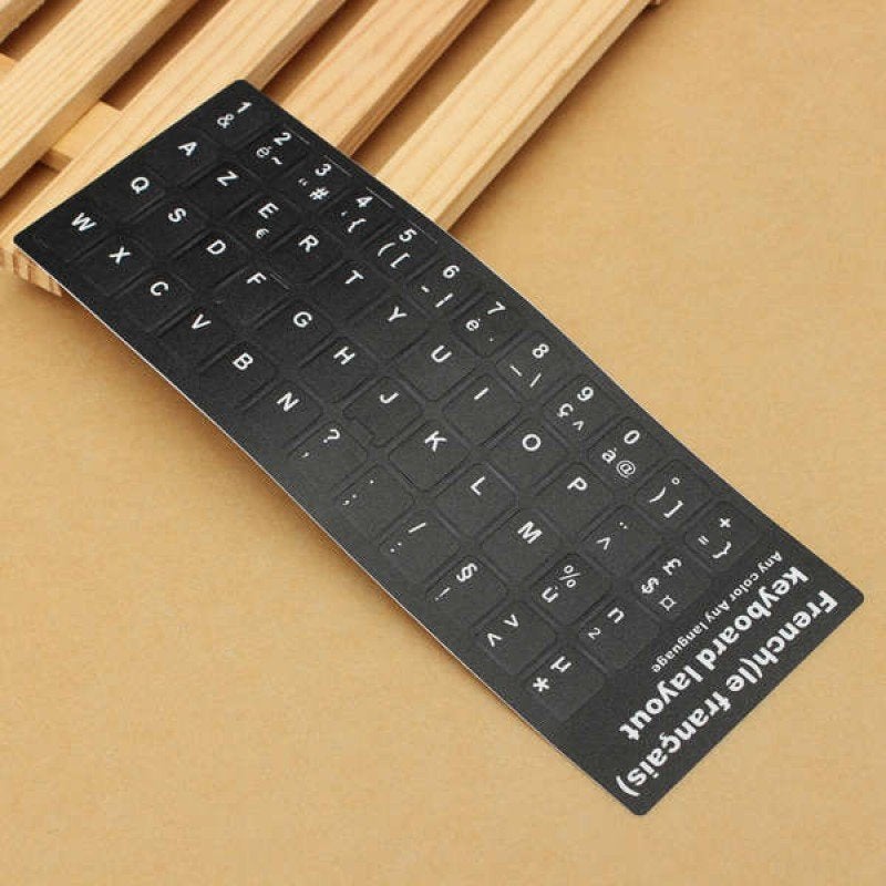 AZERTY Toetsenbord Stickers (mèt Gratis Verzending), Computers en Software, Toetsenborden, Verzenden, Azerty, Nieuw