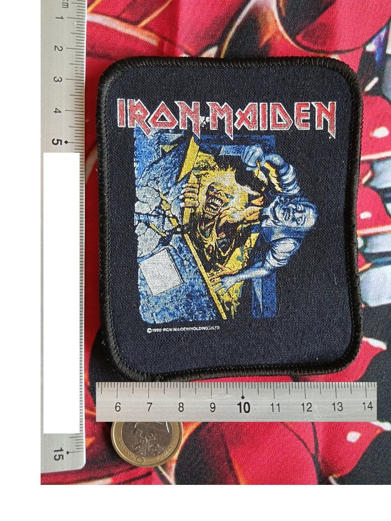 Iron Maiden vintage 1990 no prayer for the dying patch 15, Verzamelen, Ophalen of Verzenden, Nieuw, Kleding