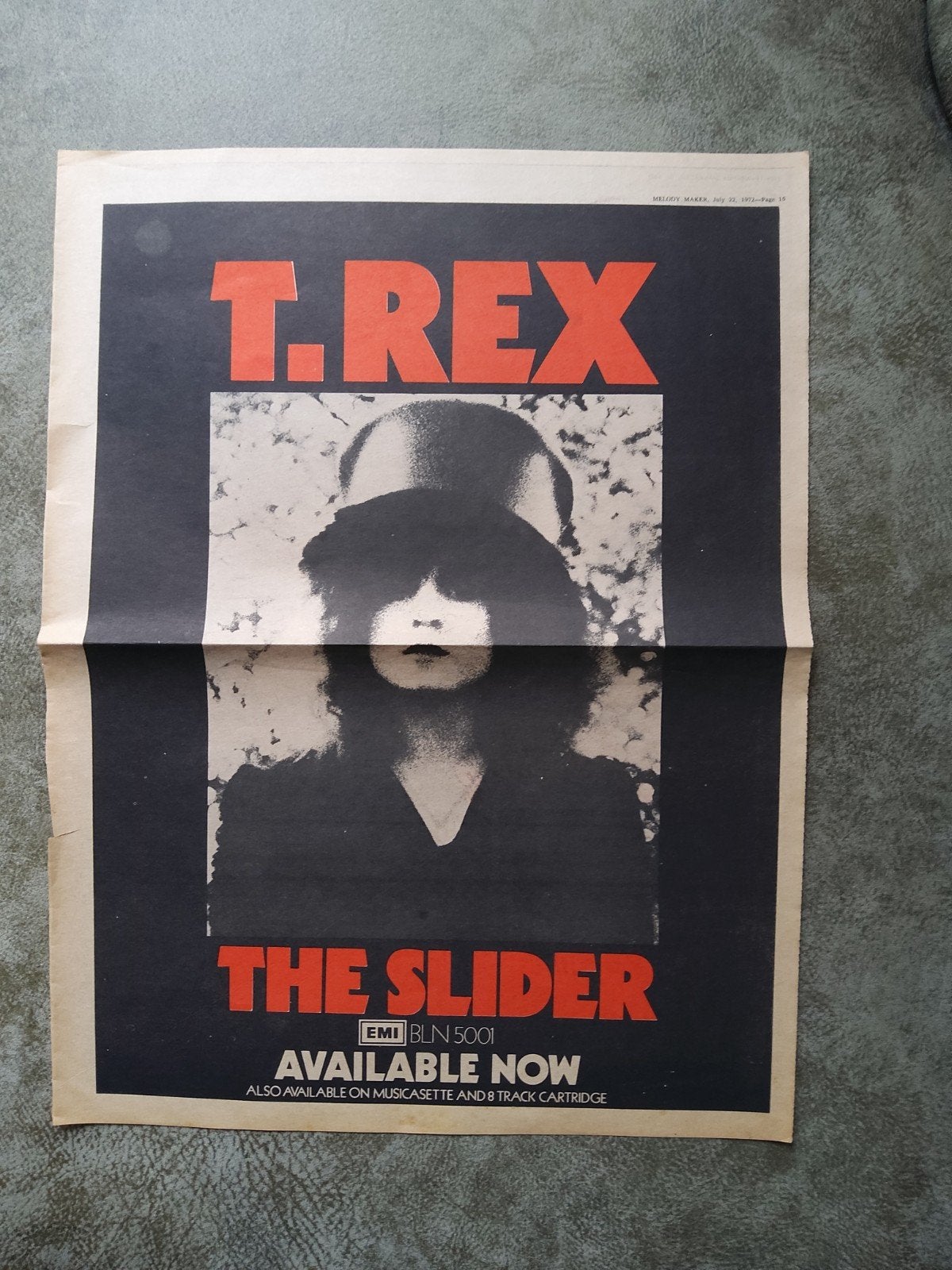 Marc Bolan:  Promo  The slider, Ophalen of Verzenden, A1 t/m A3