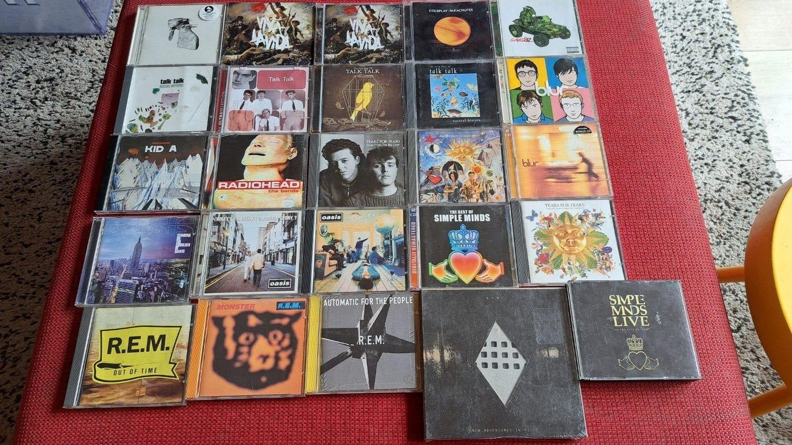 Cds Rem Talk Talk Blur Oasis Coldplay Radiohead Simple Minds, Ophalen of Verzenden