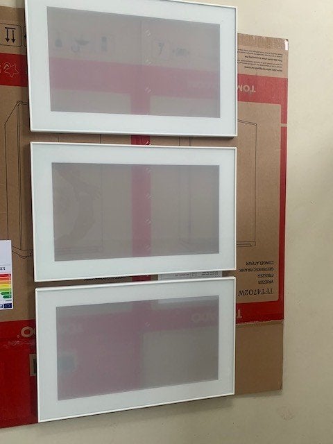 Besta deur/ladefront en vitrine deuren hoogglans wit, Ophalen, Gebruikt