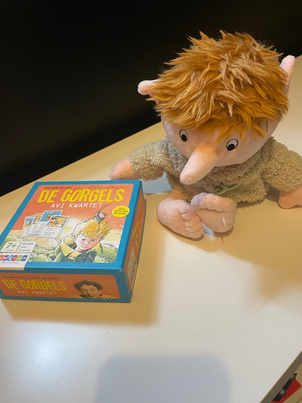 De Gorgels AVI Kwartet en knuffel, Ophalen, Zo goed als nieuw, Jongen of Meisje