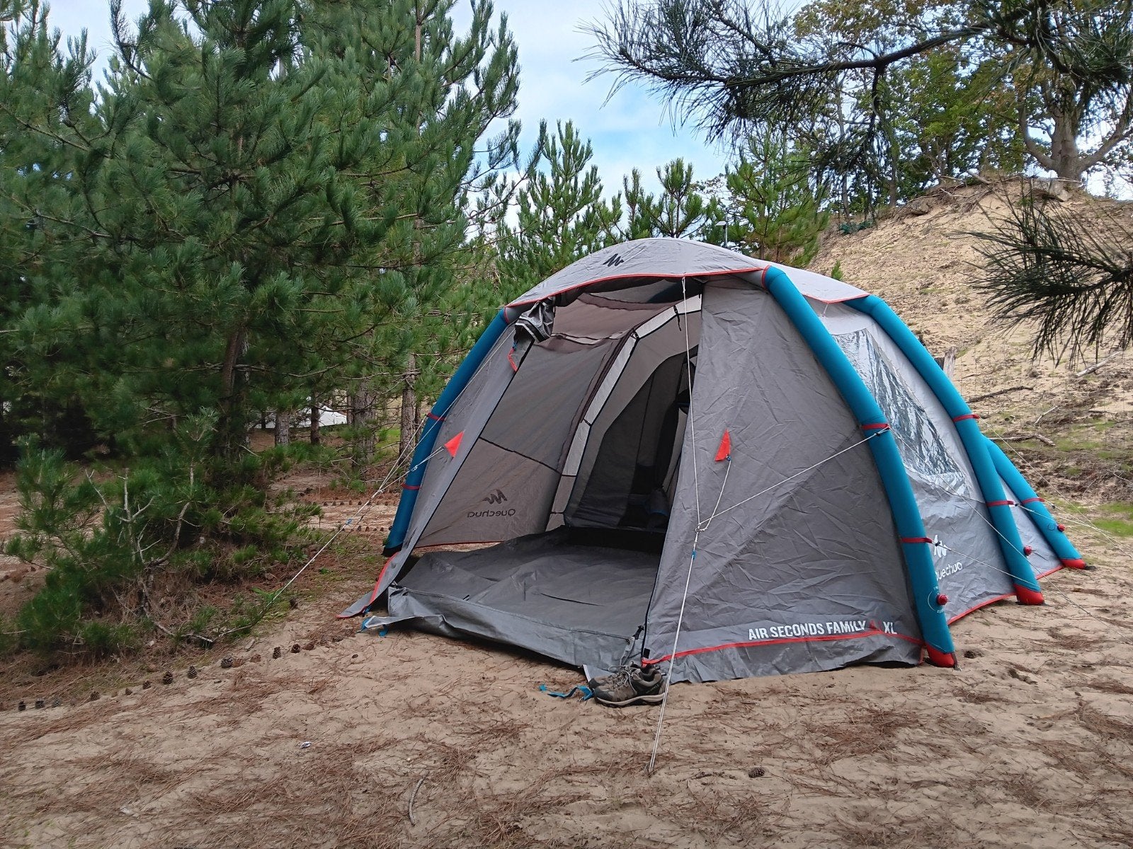 Quechua Air Seconds Family 4.1 XL opblaasbare tent, Ophalen of Verzenden, Tot en met 4