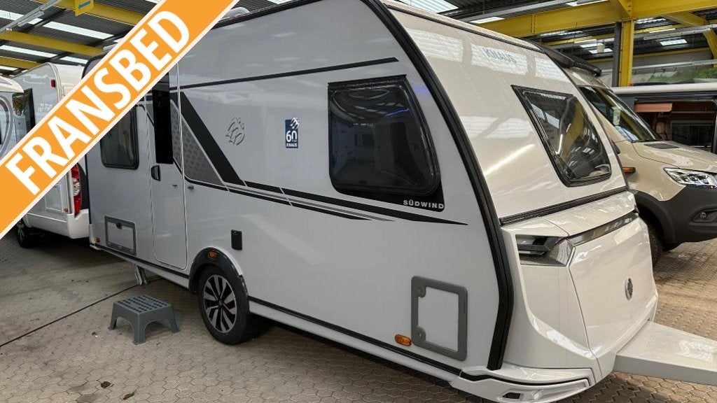 Knaus Sudwind 60 Years 450 FU FRANS BED VLOERVERWARMING, Caravans en Kamperen, Caravans, Rondzit, Schokbreker, Bedrijf, Overige typen
