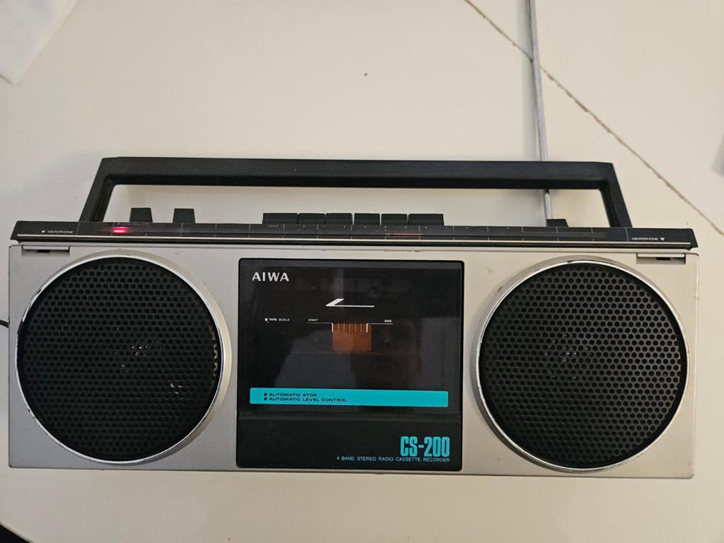 AIWA CS-200 vintage 80s ghettoblaster boombox, Ophalen of Verzenden, Gebruikt