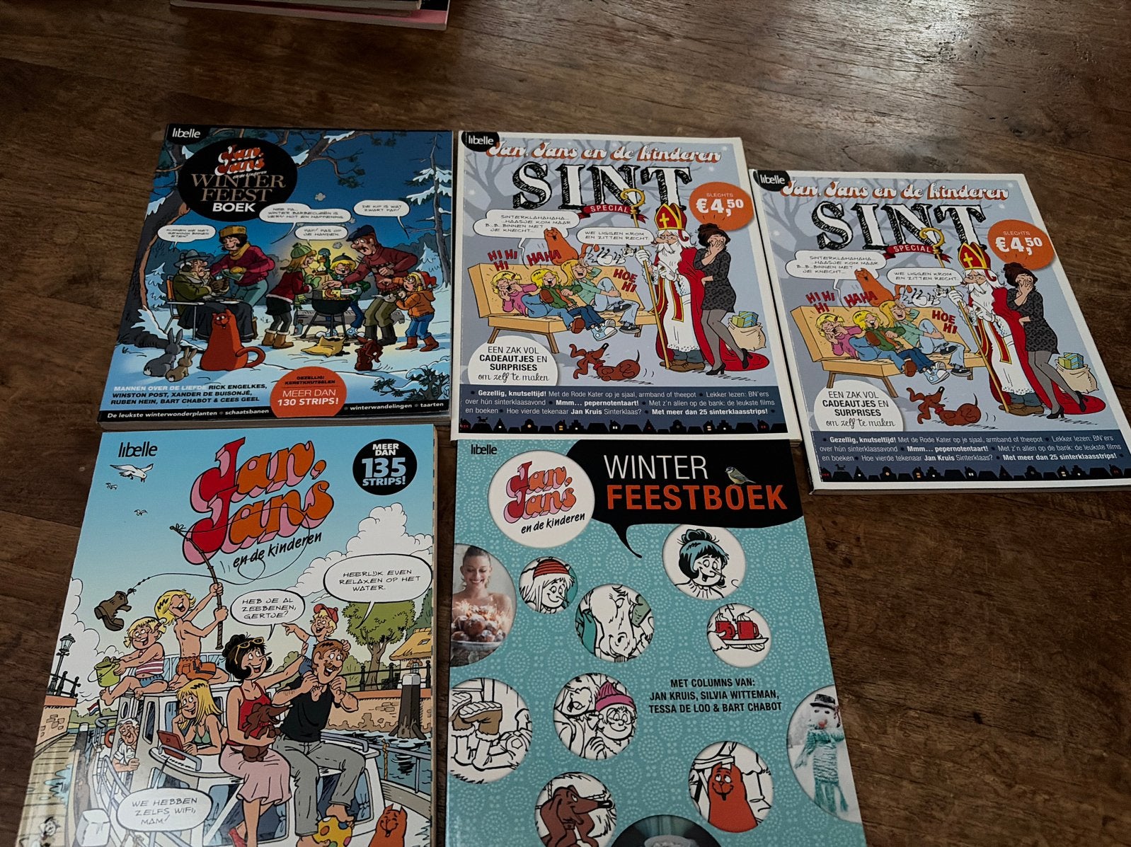 Jan, Jans en de Kinderen: Vakantieboek & Sint Specials (2x), Boeken, Meerdere stripboeken, Ophalen, Gelezen