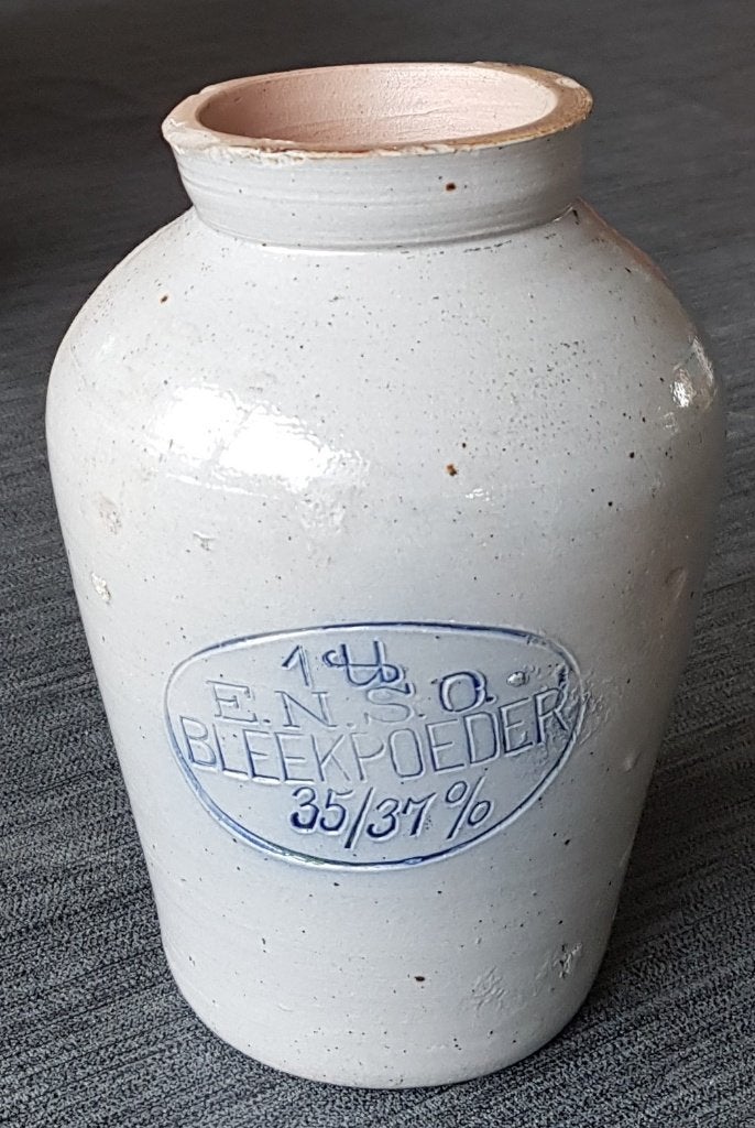 Bleekpoeder pot - Steengoed - Adv S 063, Ophalen of Verzenden