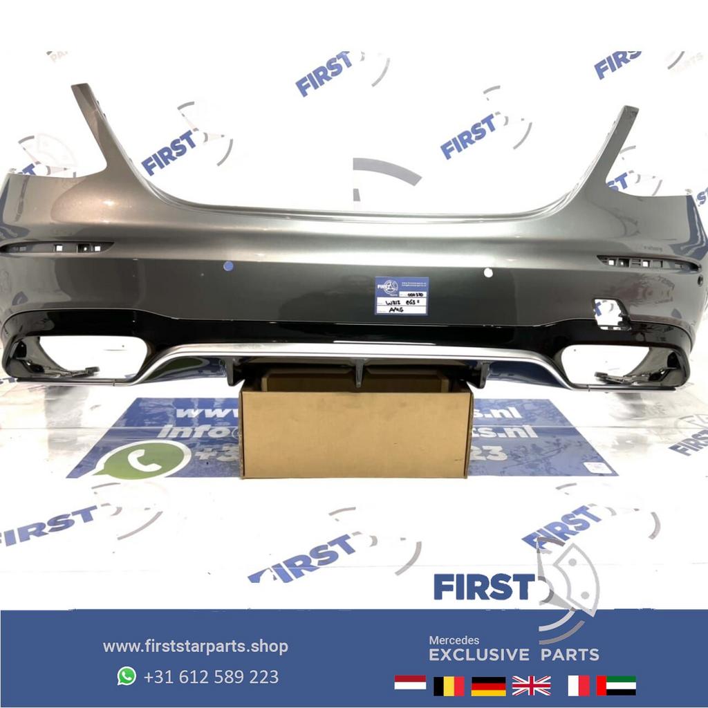 W213 E63 E63S AMG ACHTERBUMPER + DIFFUSER Mercedes E Klasse, Gebruikt, -, Ophalen of Verzenden, Achter