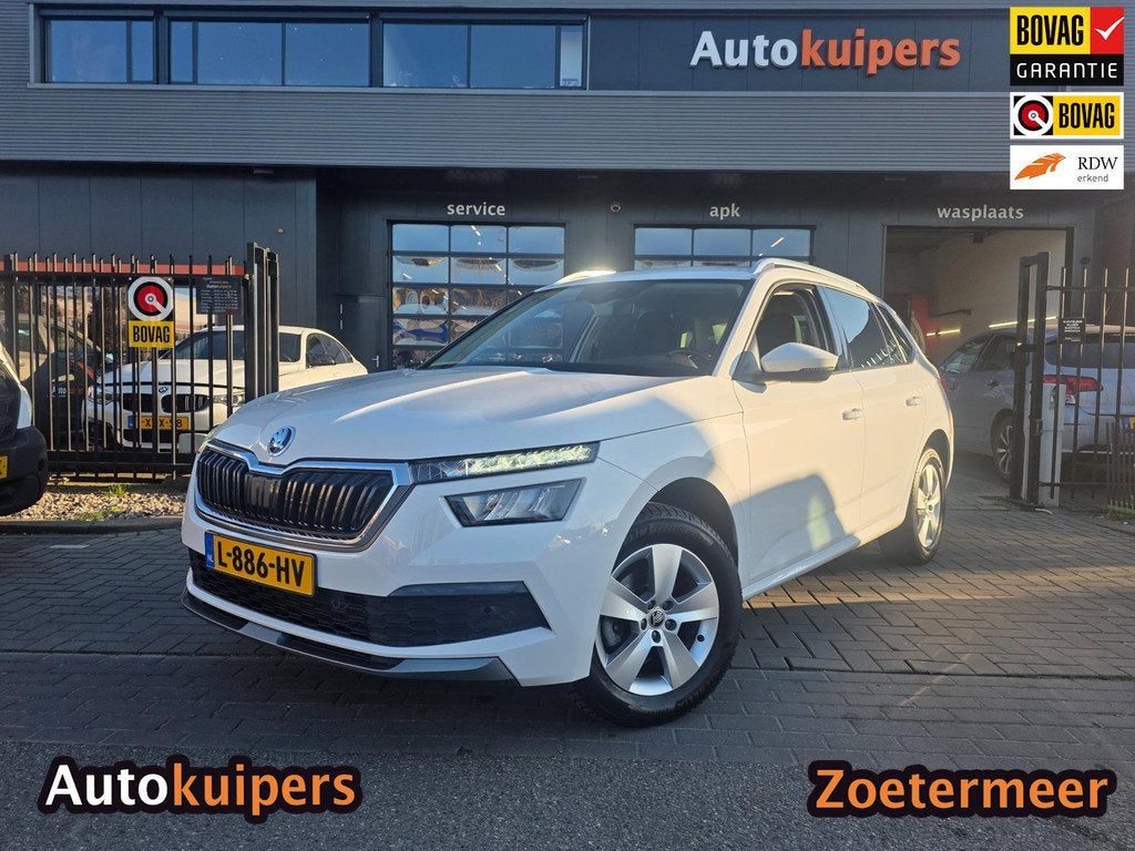 Skoda Kamiq 1.5 TSI ACT Sport Business | Met o.a. achteruitr, 12 maanden, Stof, 4 cilinders, Wit