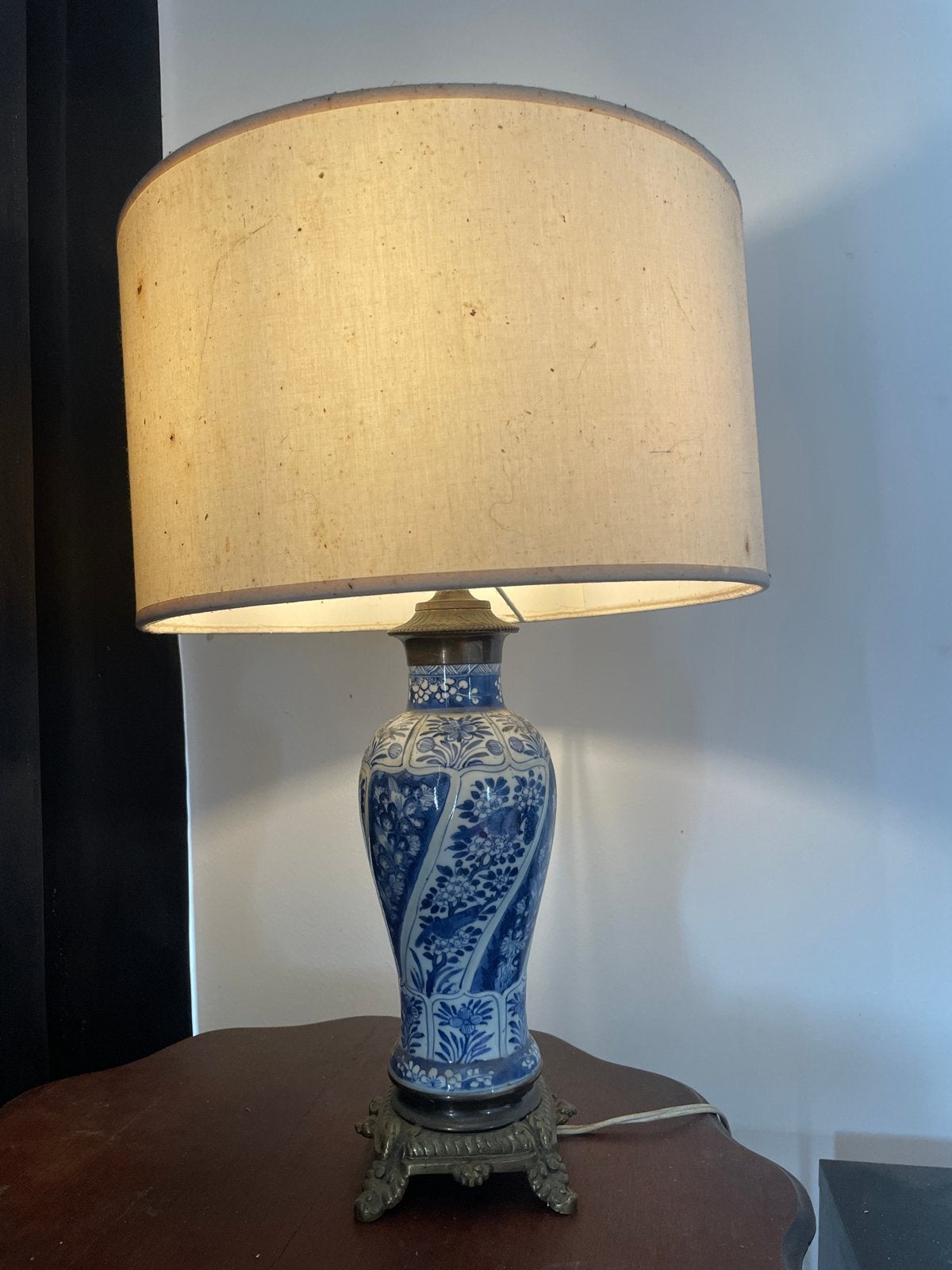 Chinese AntiekeTafellamp van Porselein, Antiek en Kunst, Ophalen of Verzenden