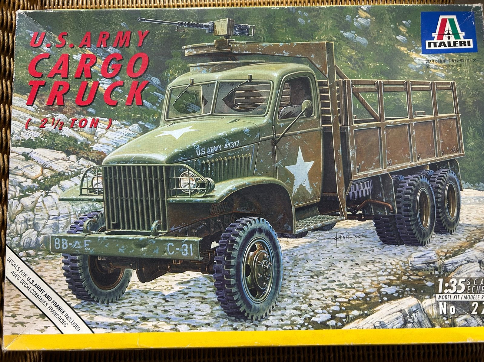 Italeri U.S. Army 2 1/2 Ton Cargo Truck modelbouwkit, Italeri, 1:32 tot 1:50, Nieuw, Ophalen of Verzenden
