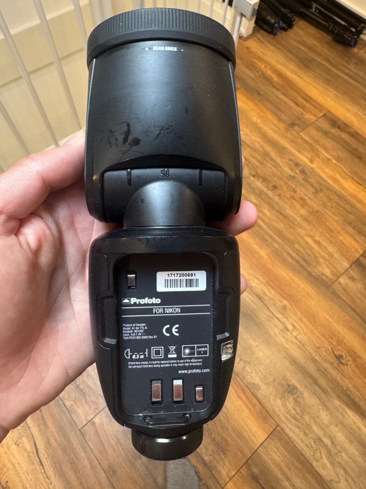 Profoto a1 flitser voor nikon. Met doos en alle toebehoren, Ophalen, Gebruikt, Nikon, Nikon