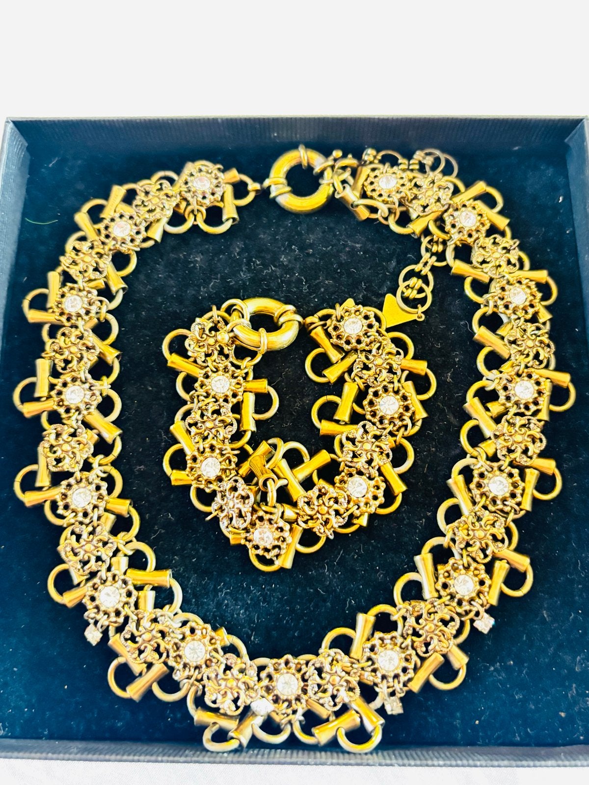 Bulatti Ketting en Armband Set met Kristallen, Sieraden, Tassen en Uiterlijk, Met kristal, Overige materialen, Ophalen of Verzenden