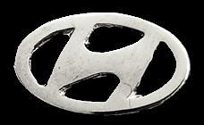 Hyundai pin- opengewerkt zilverkleur, Verzenden, Nieuw, Transport, Speldje of Pin
