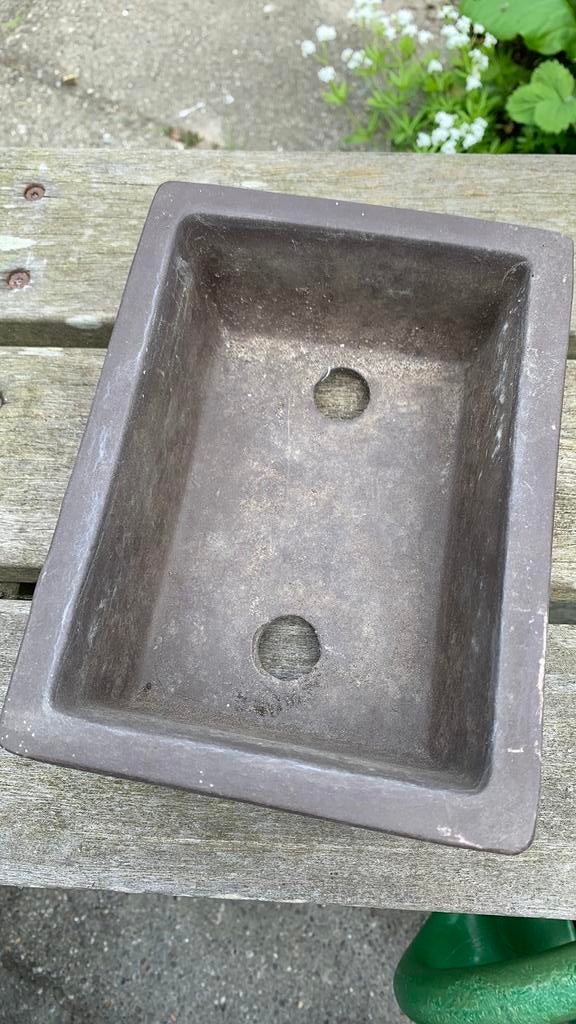 Bonsai schaal, Rond, Ophalen of Verzenden, Zo goed als nieuw, Aardewerk
