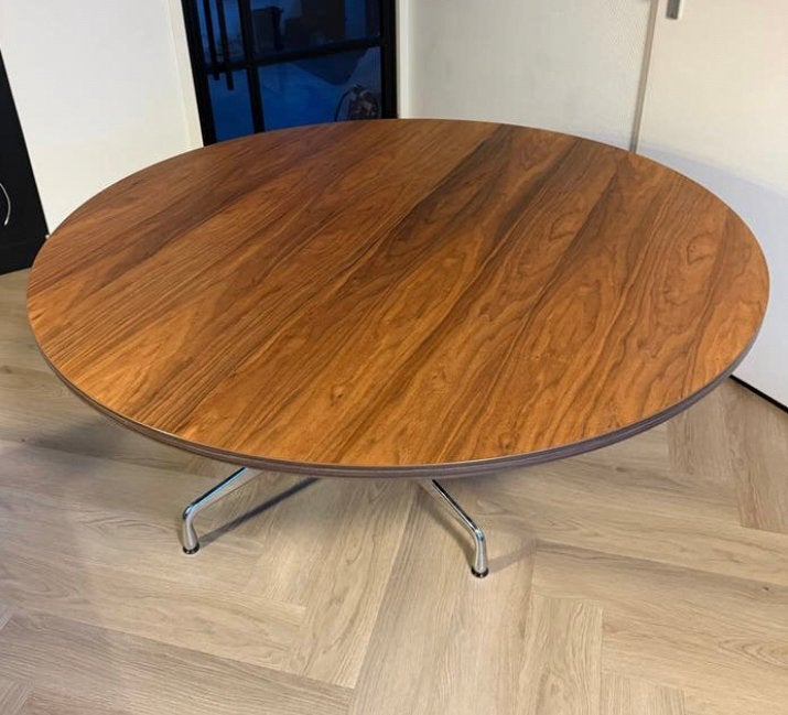 Ronde design eettafel Vitra eames 140 cm, Ophalen of Verzenden, Zo goed als nieuw, Rond, 100 tot 150 cm