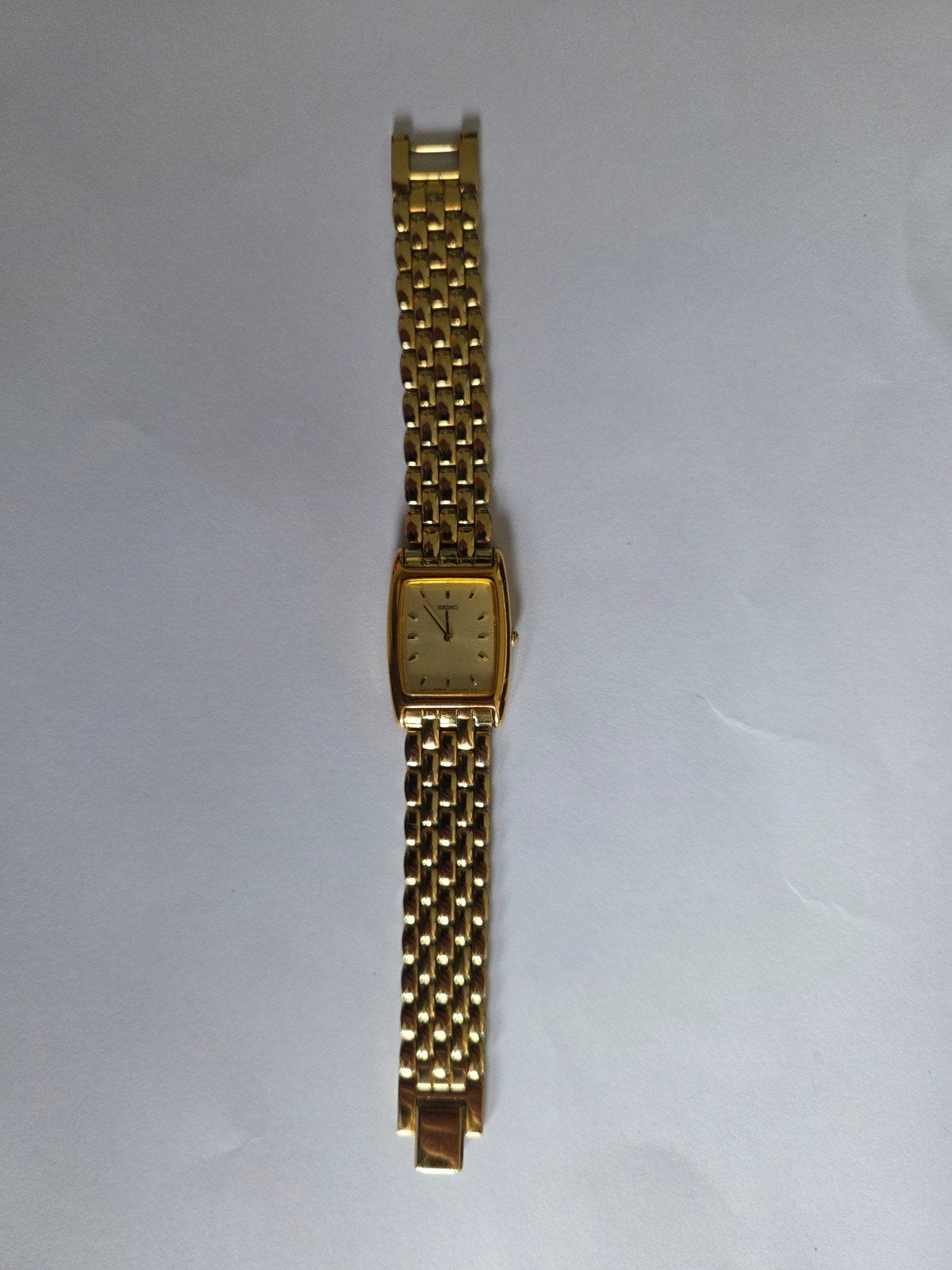 Seiko dameshorloge goud, prima werkend vintage, Ophalen of Verzenden, Gebruikt, Staal, Seiko