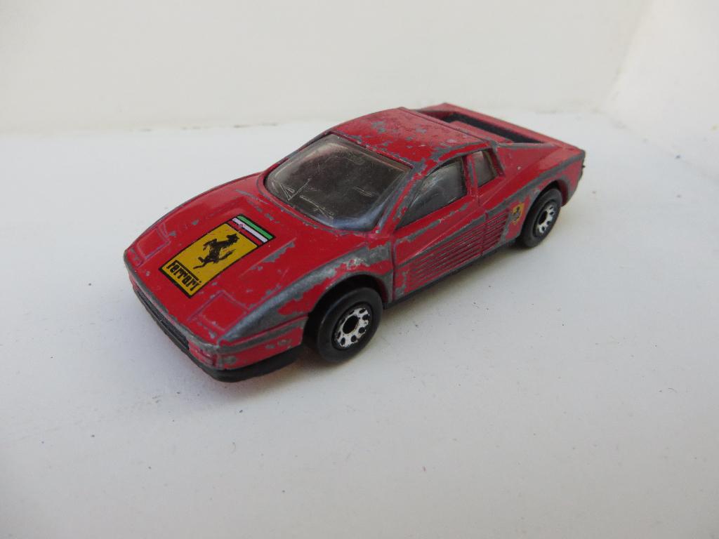 Matchbox Ferrari Testarossa rood, Hobby en Vrije tijd, Ophalen of Verzenden, Gebruikt, Auto