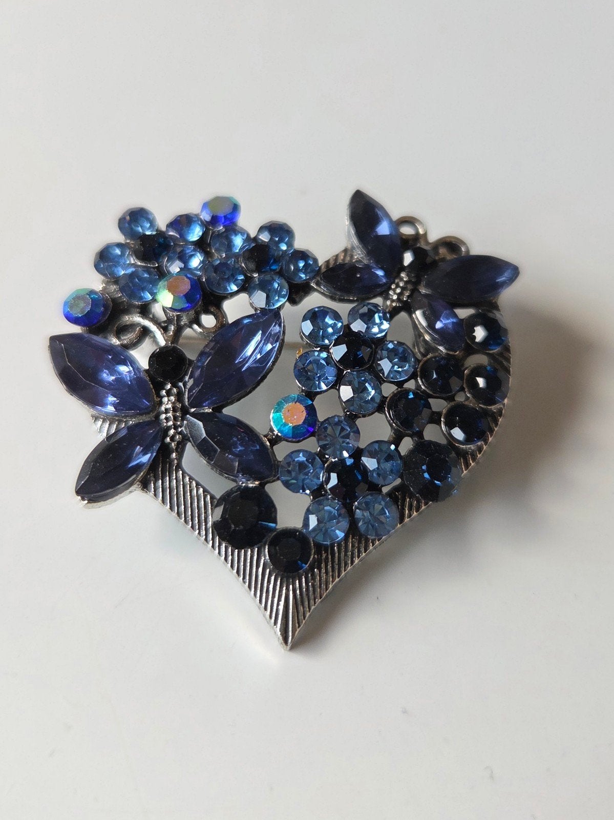 prachtige broche "hart", Verzenden, Nieuw, Blauw, Overige materialen