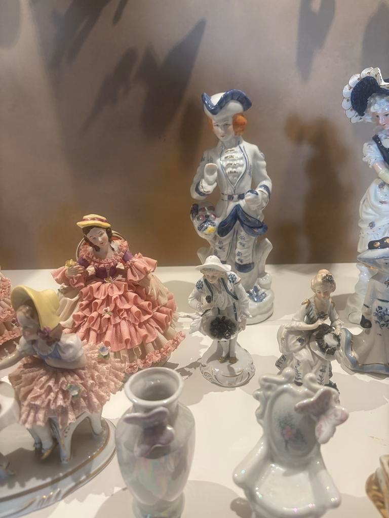 Vintage Victoriaanse Porseleinen Poppen Collectie - 21 Stuks, Ophalen of Verzenden