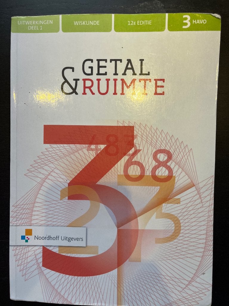 Wiskunde Getal & Ruimte, Gelezen, Wiskunde A, HAVO, Ophalen of Verzenden