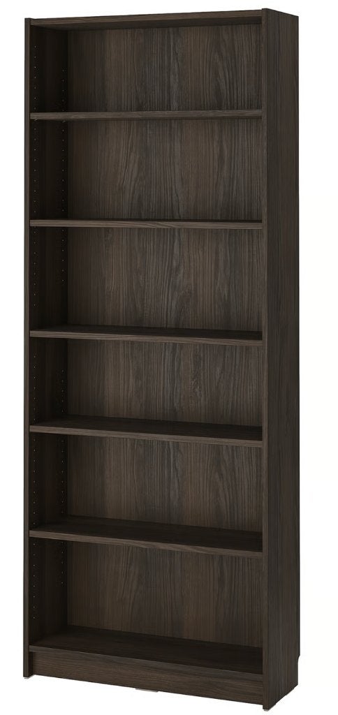 GEZOCHT: Ikea billy donkerbruin eikenpatroon 80x28x202 cm, Met plank(en), 200 cm of meer, Eikenhout, Zo goed als nieuw