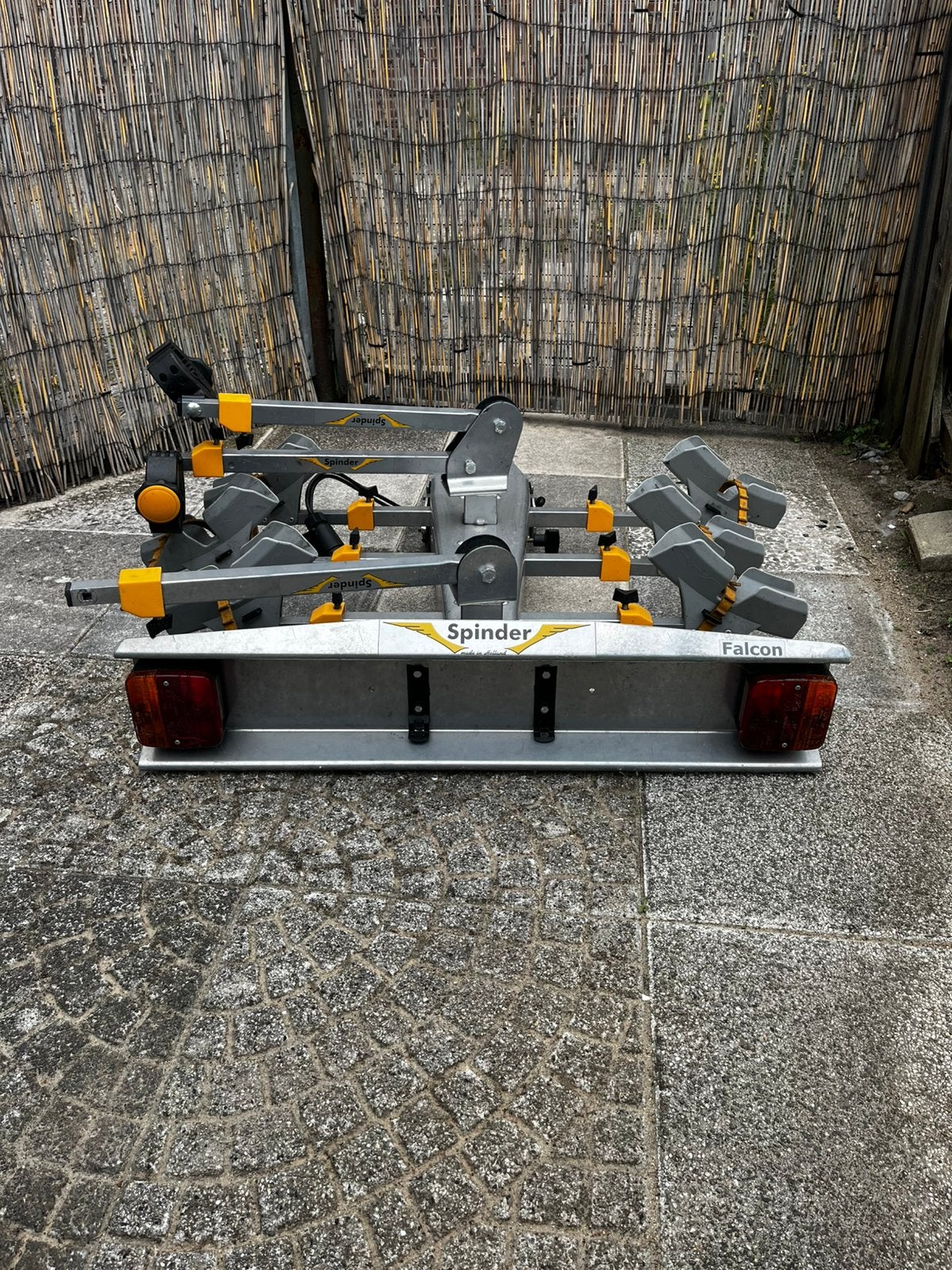 Spinder falcon voor 3 fietsen, Ophalen of Verzenden, Zo goed als nieuw, Trekhaakdrager, Elektrische fiets