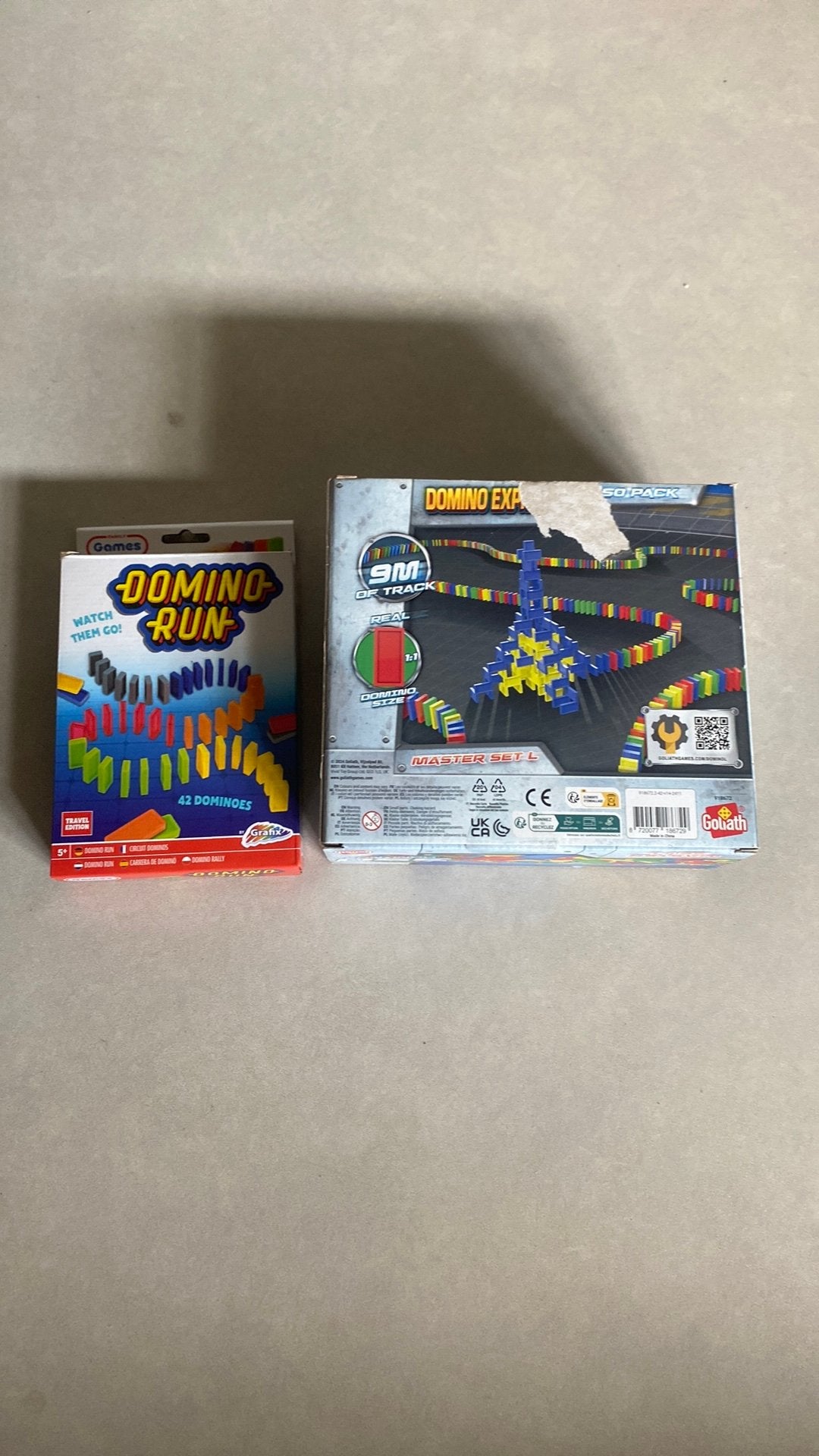 Mooie set van 2 Domino Express / Run dozen, Ophalen of Verzenden, Zo goed als nieuw