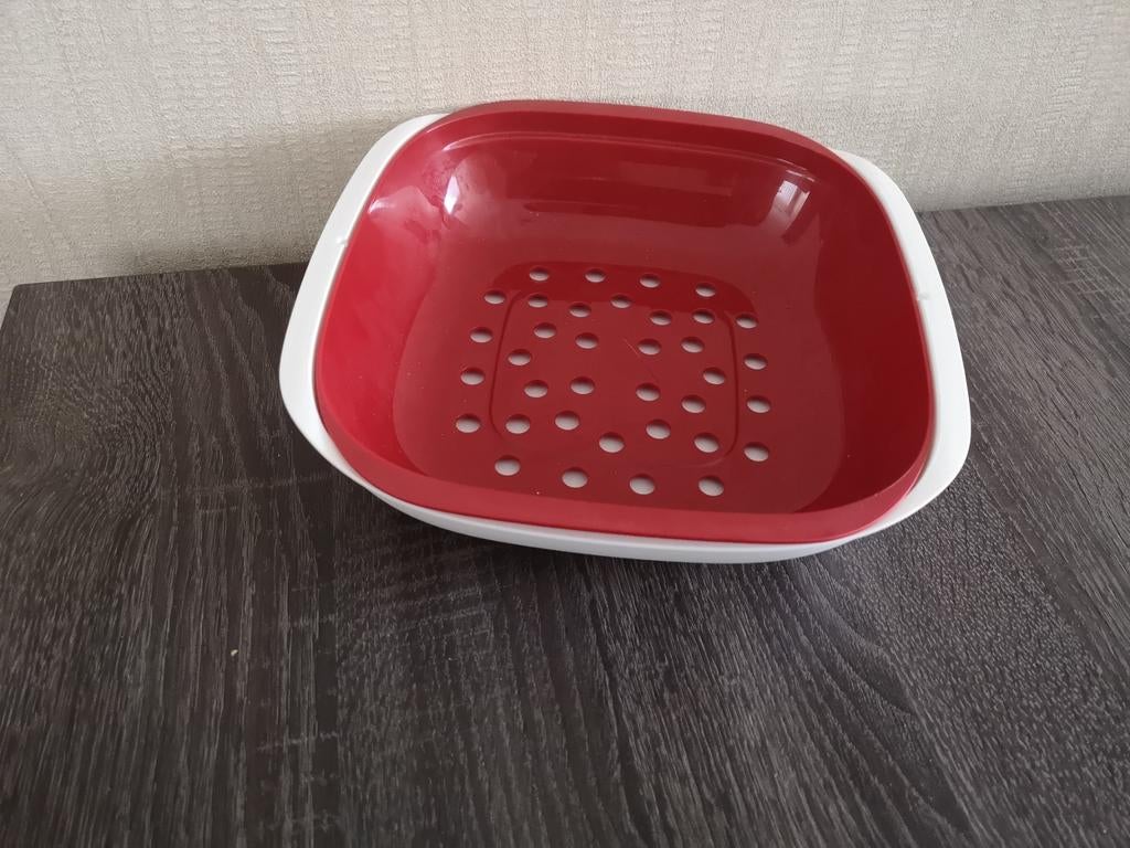 Tupperware allegra schaal, Ophalen of Verzenden, Gebruikt, Rood, Schaal