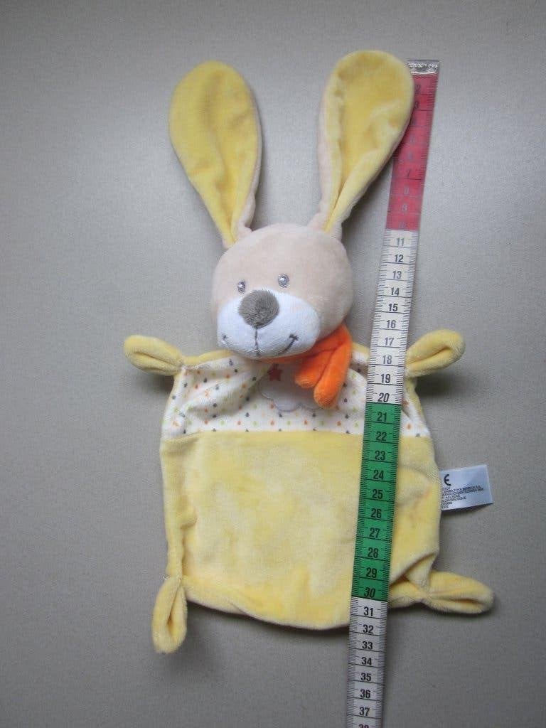 Nicotoy Simba Toys zacht geel pluche knuffeldoekje konijn, Overige karakters, Ophalen of Verzenden, Middelgroot (20 tot 80 cm)