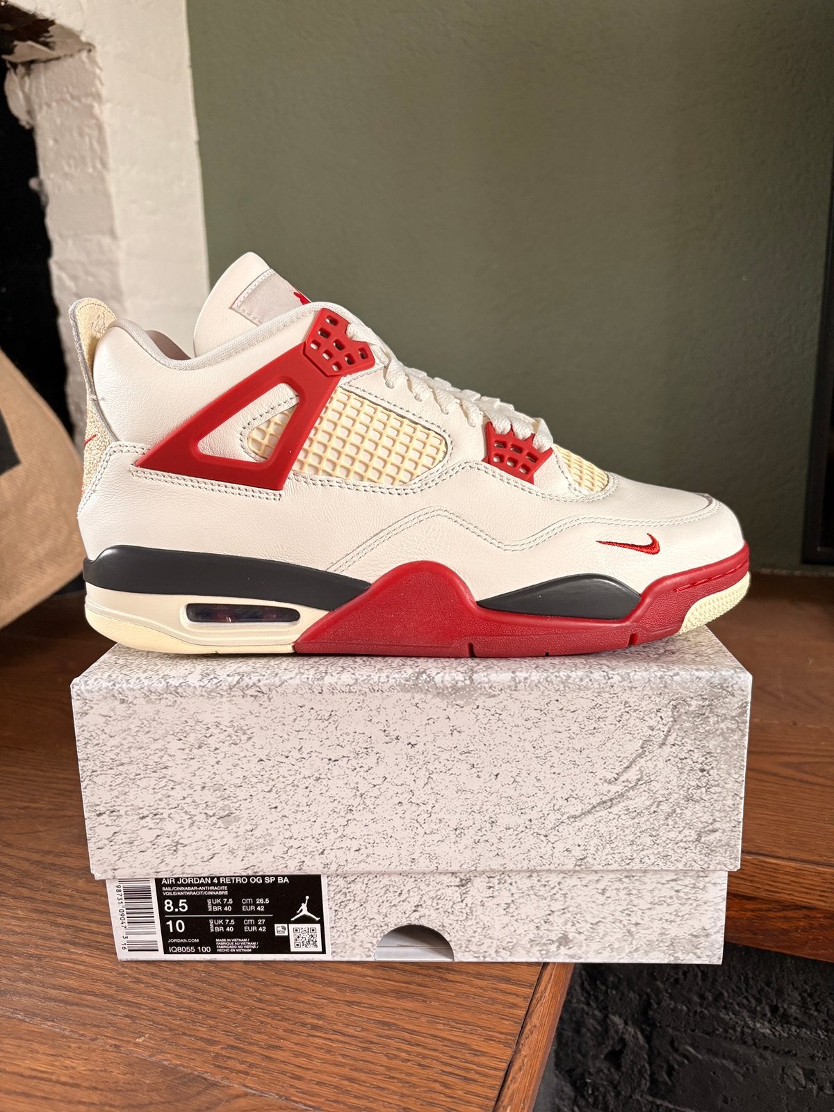 Nike Air Jordan 4 Nigel Sylvester 42 patta travis scott 1 3, Overige kleuren, Nieuw, Ophalen of Verzenden, Sneakers of Gympen