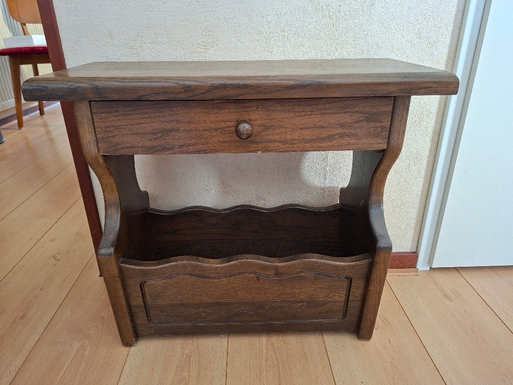 Krantenbak eiken, Krantenbak, Ophalen, Gebruikt, Hout