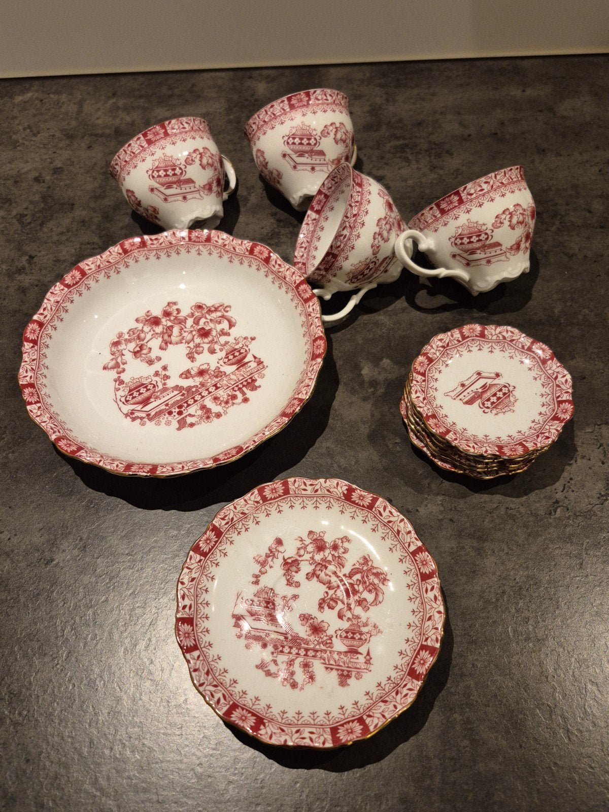 Seltmann Weiden Bavaria Theresia Rood Servies, Ophalen of Verzenden