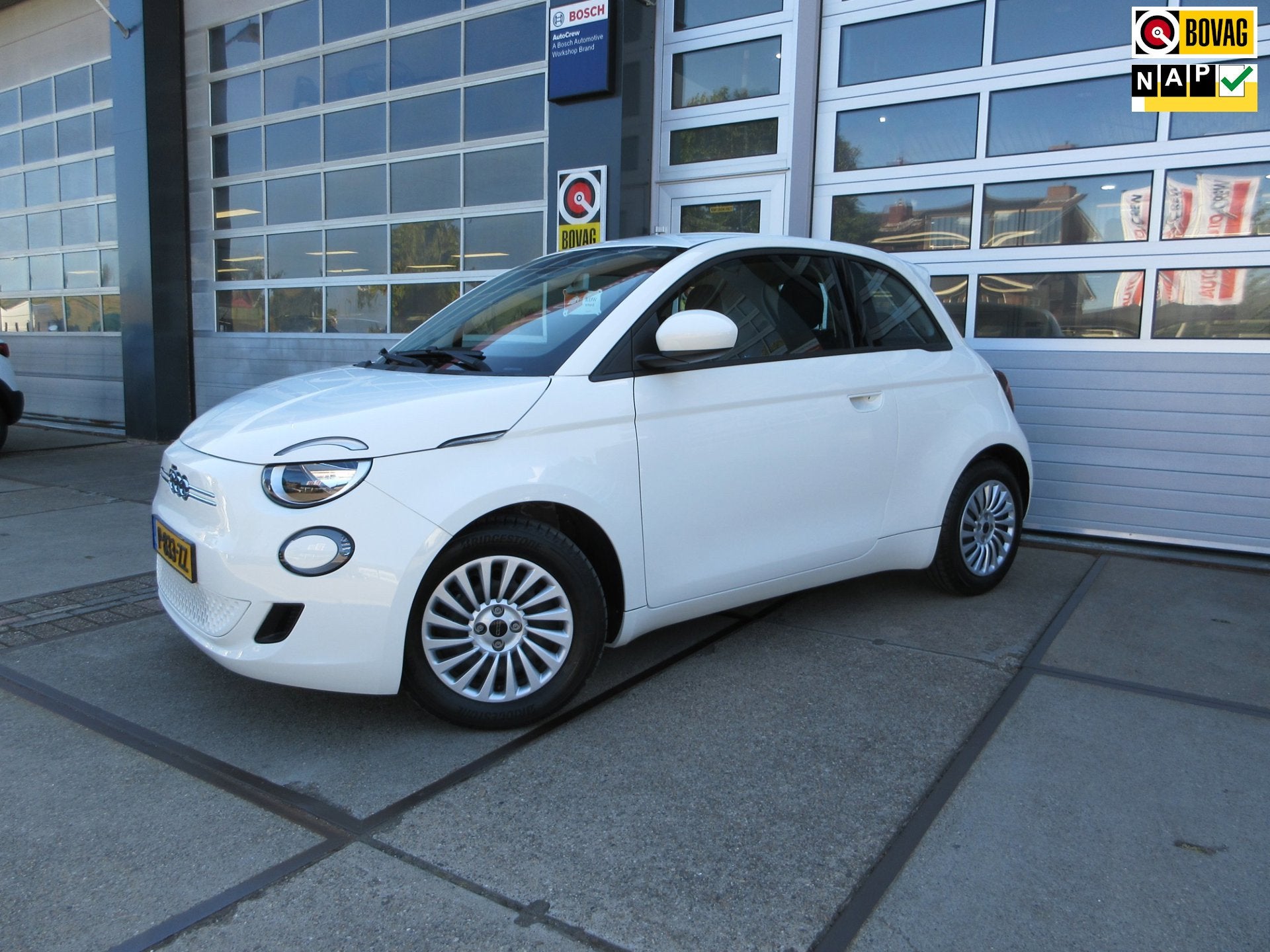 Fiat 500e Action 24 kWh, Auto's, Stof, Gebruikt, Zwart, 95 pk