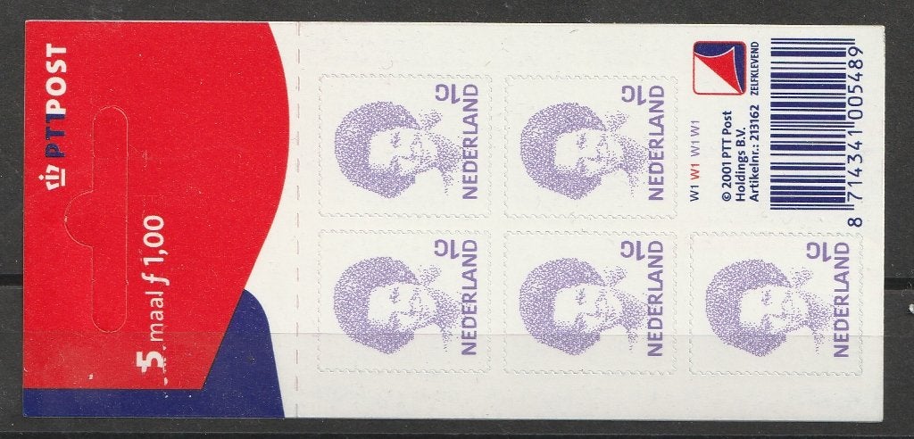V1491b 2001 Kon. Beatrix inversie, Ophalen of Verzenden, Na 1940, Postfris