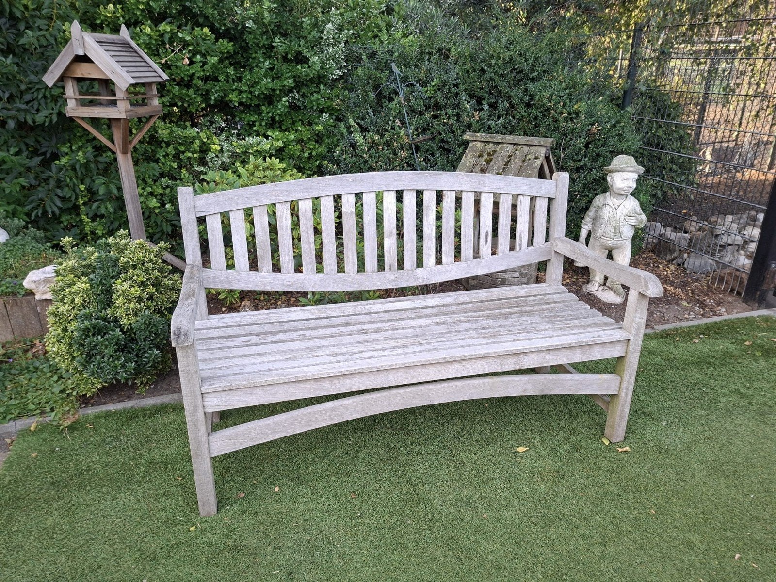grote teakhouten tuinbank, Tuin en Terras, Tuinbanken, Ophalen, Gebruikt, Teakhout