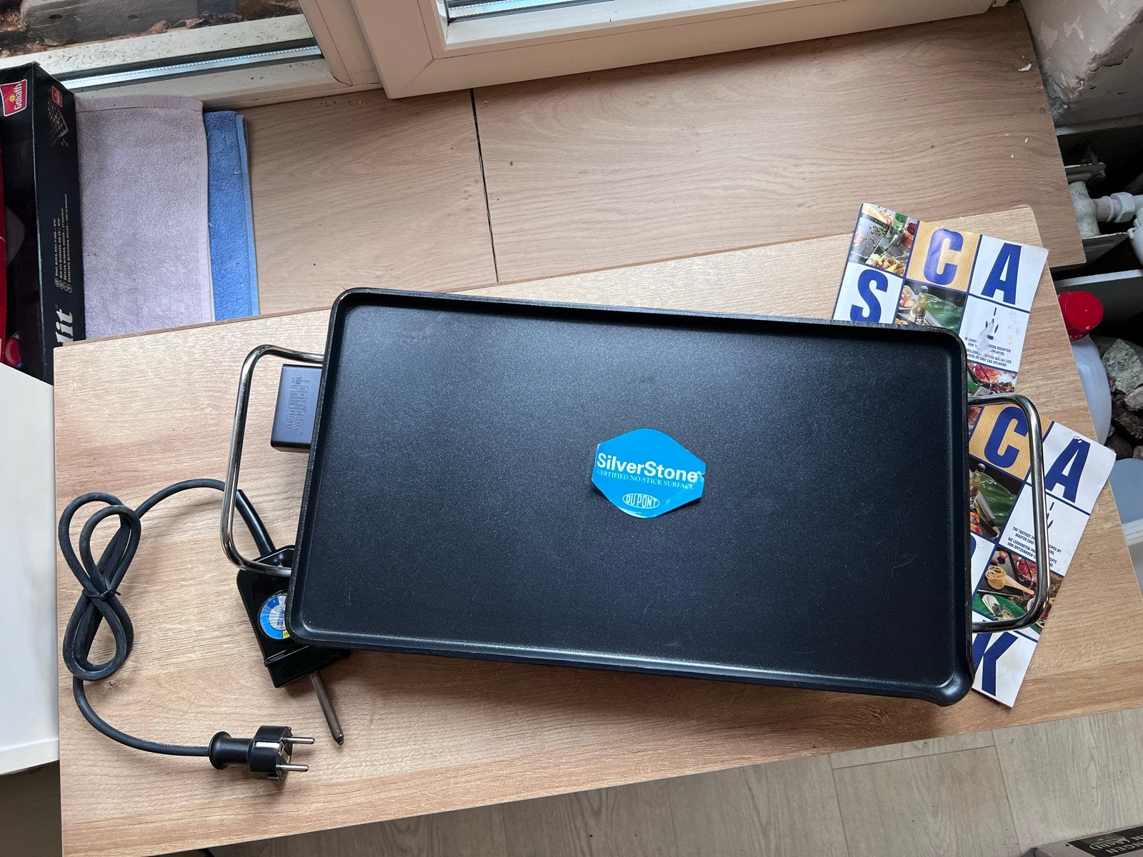 SilverStone Tafelgrill / Bakplaat, Ophalen of Verzenden, Zo goed als nieuw, Tafelgrill