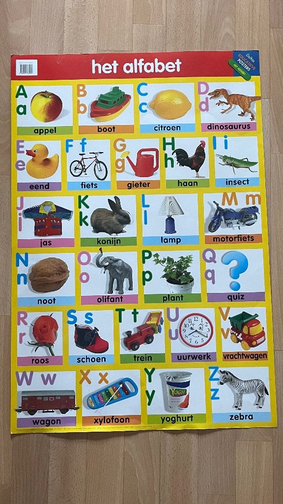 Poster het alfabet-Deltas, Ophalen, Zo goed als nieuw