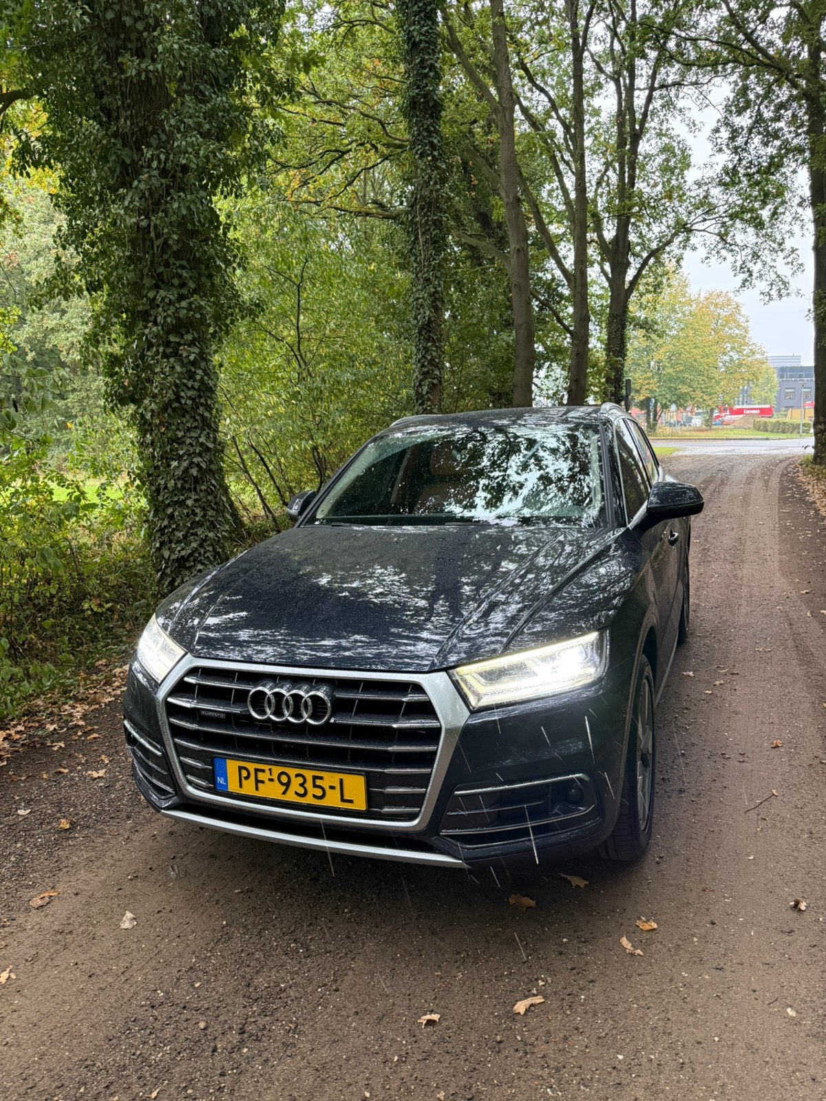 Audi Q5 2.0 Tfsi Quattro 252pk S Tronic 2017 Blauw, Auto's, Beige, 4 cilinders, Blauw, Particulier