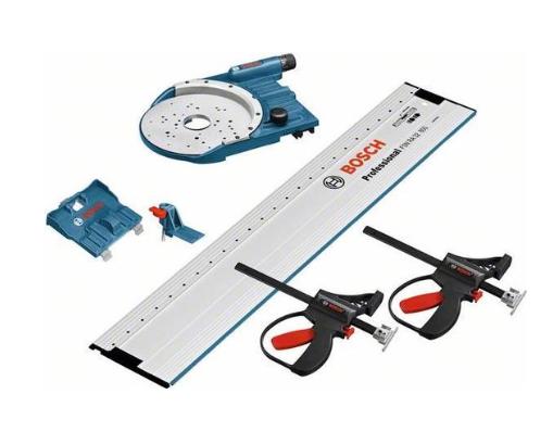 Bosch prof. FSN/OFA 32KIT 800 geleiderailset bovenfrees ZGAN, Ophalen of Verzenden, Zo goed als nieuw, Bovenfrees, Bosch Professional (Blauw)