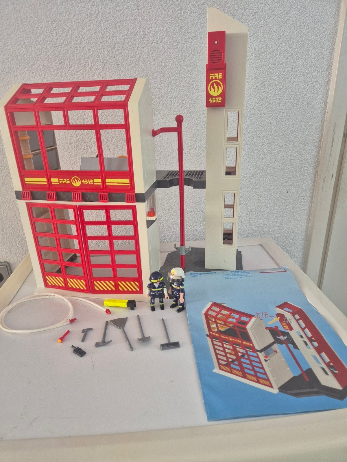 playmobile 5361 brandweerkazerne, Gebouw, Complete set, Ophalen of Verzenden, Zo goed als nieuw